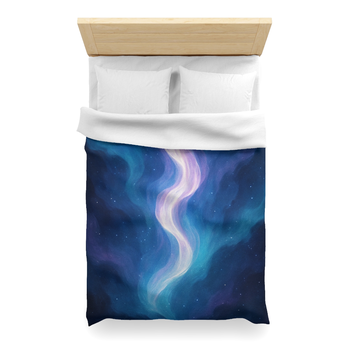 Electro Aurora Nebula Loom designer printed duvets