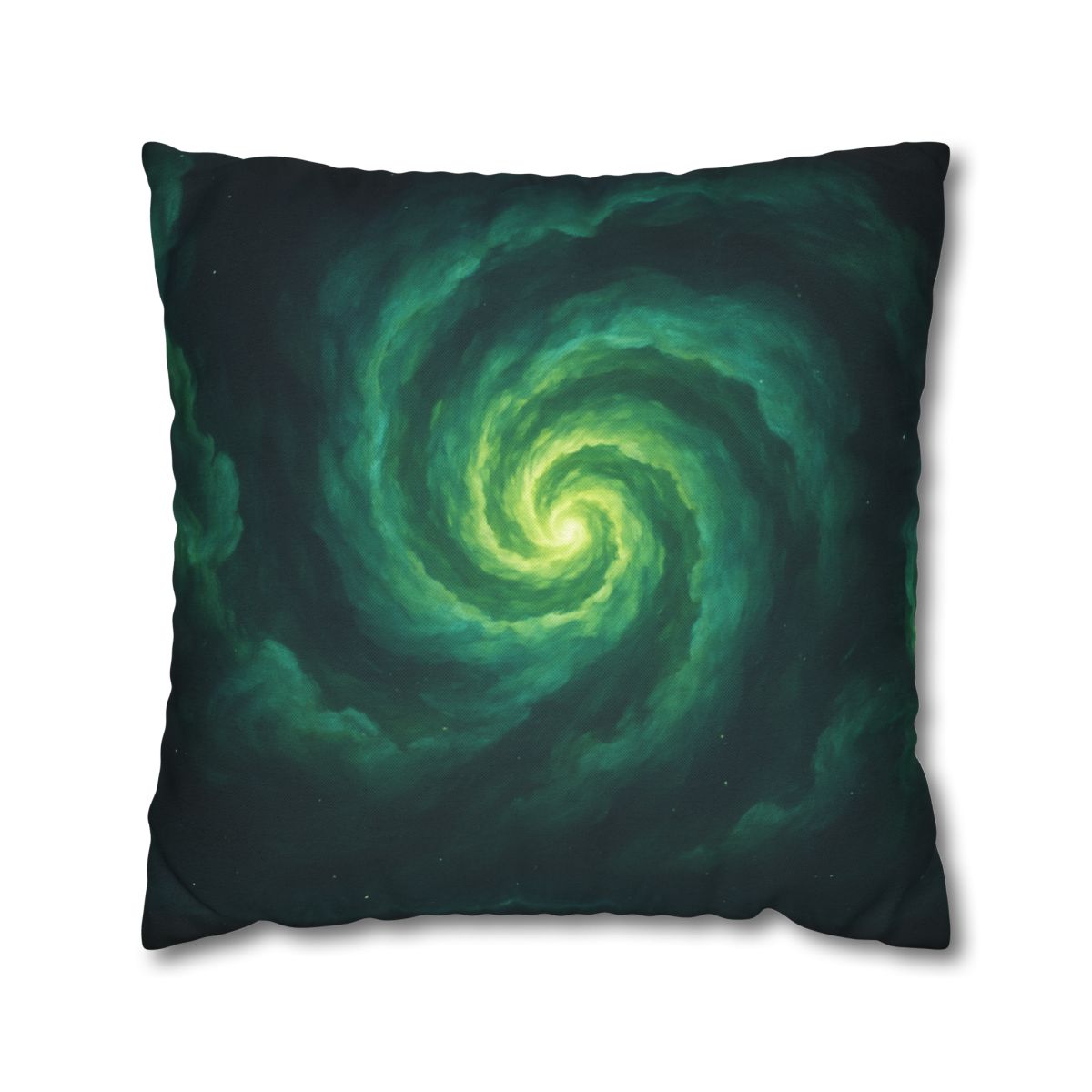 Verdant Nebula Swirl soft cotton pillow cases