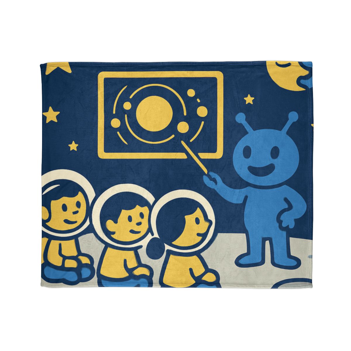Celestial Classroom On The Moon unique gift blankets