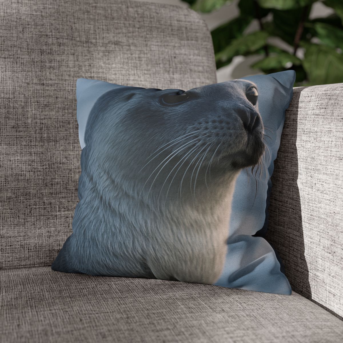 Moonlit Gaze Harp Seal custom pillow cases