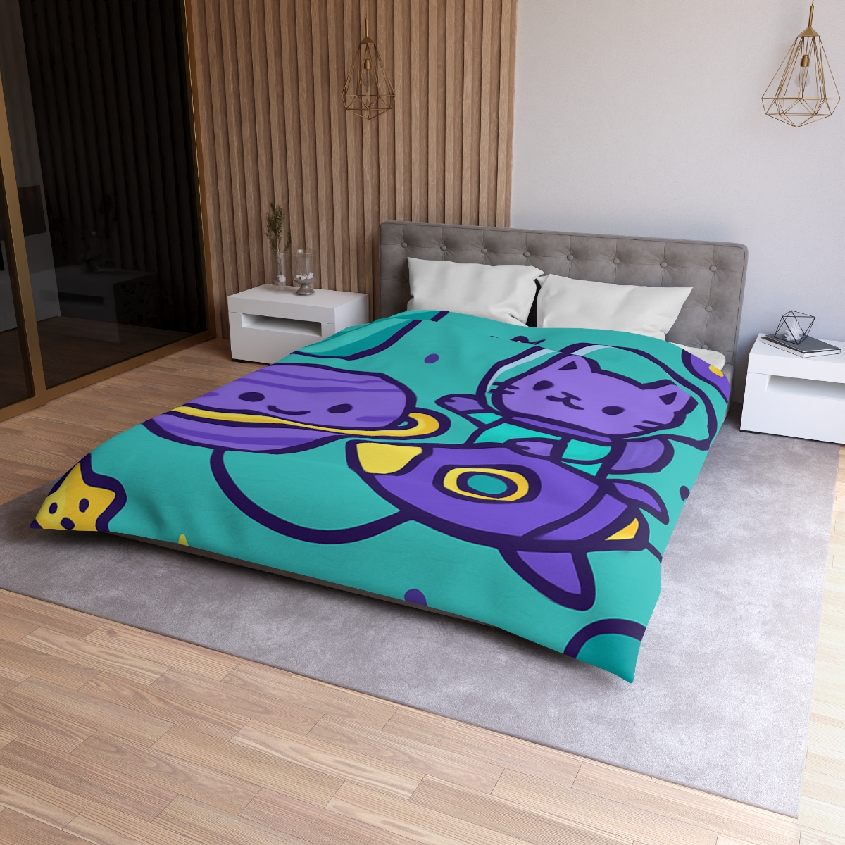 Star Sailor Kitten soft comforter duvets