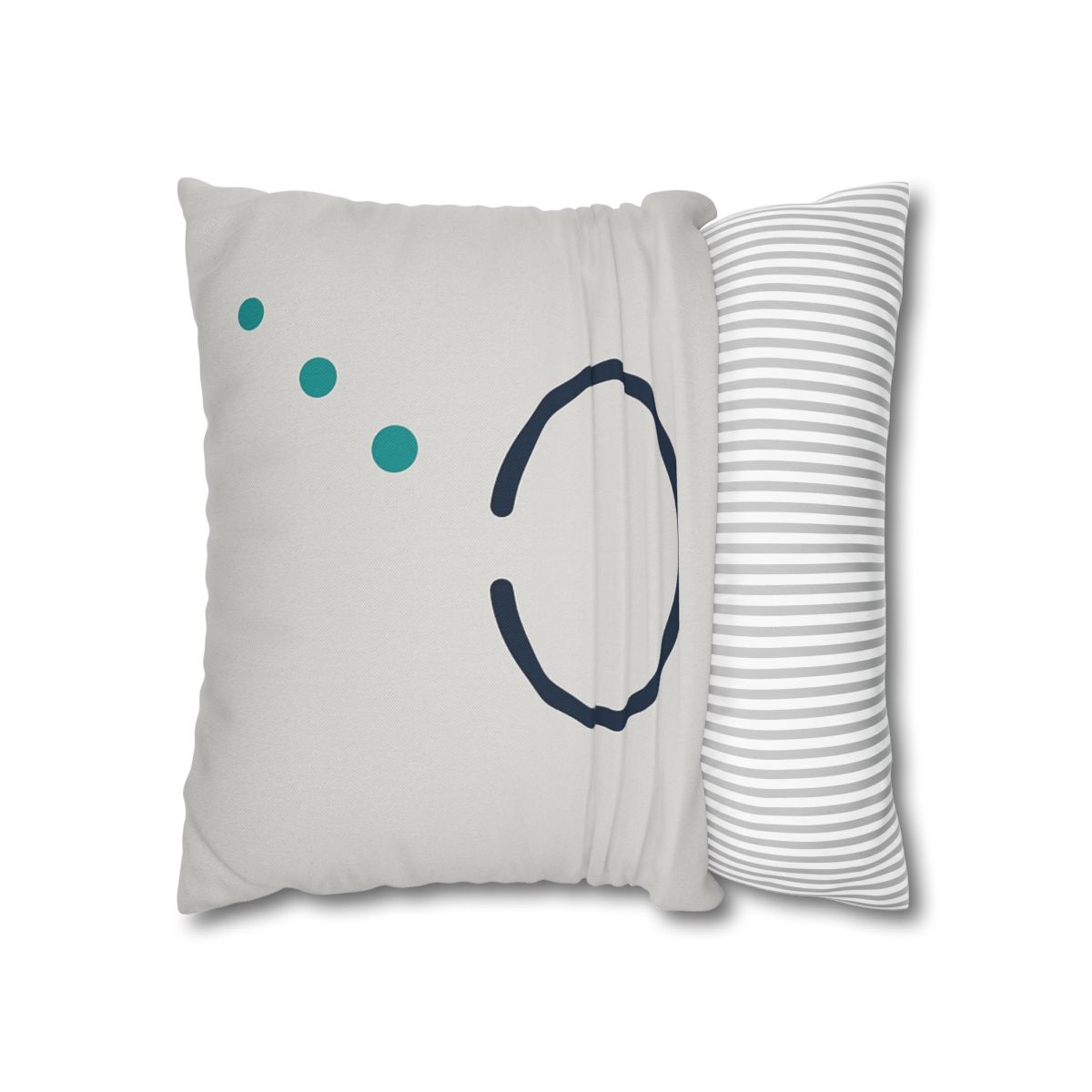 Split Ring And Ascending Dots stylish decorative pillowcases