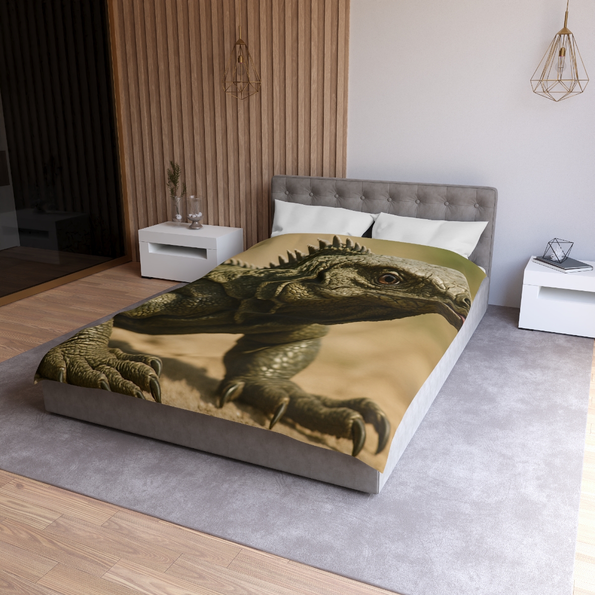 Ancient Sentinel Komodo Dragon stylish duvet covers