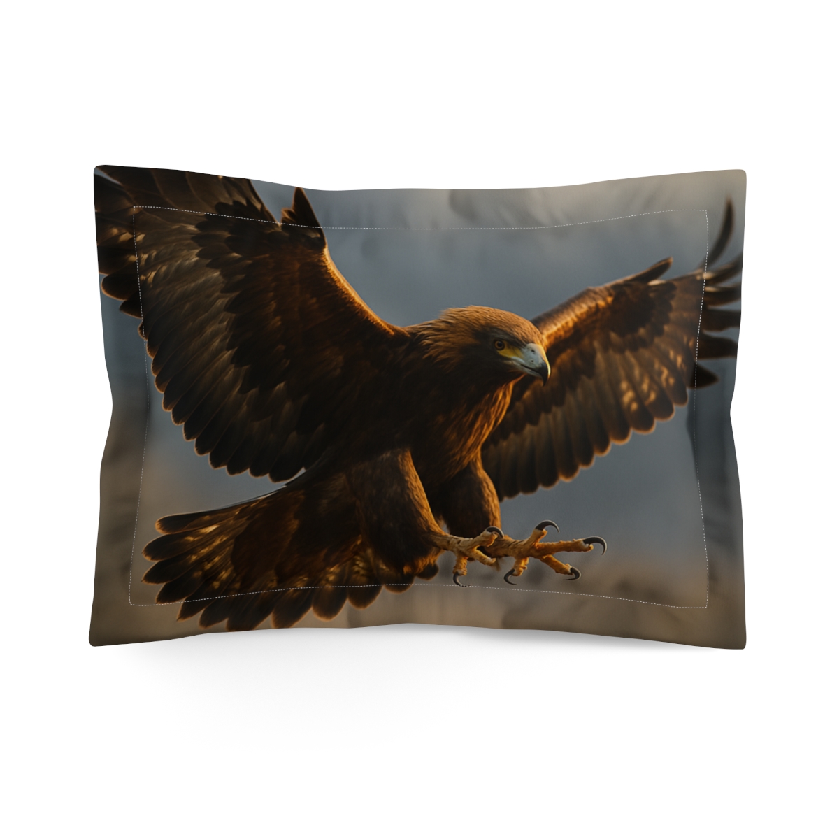 Ember Crest Golden Eagle personalized decorative pillows