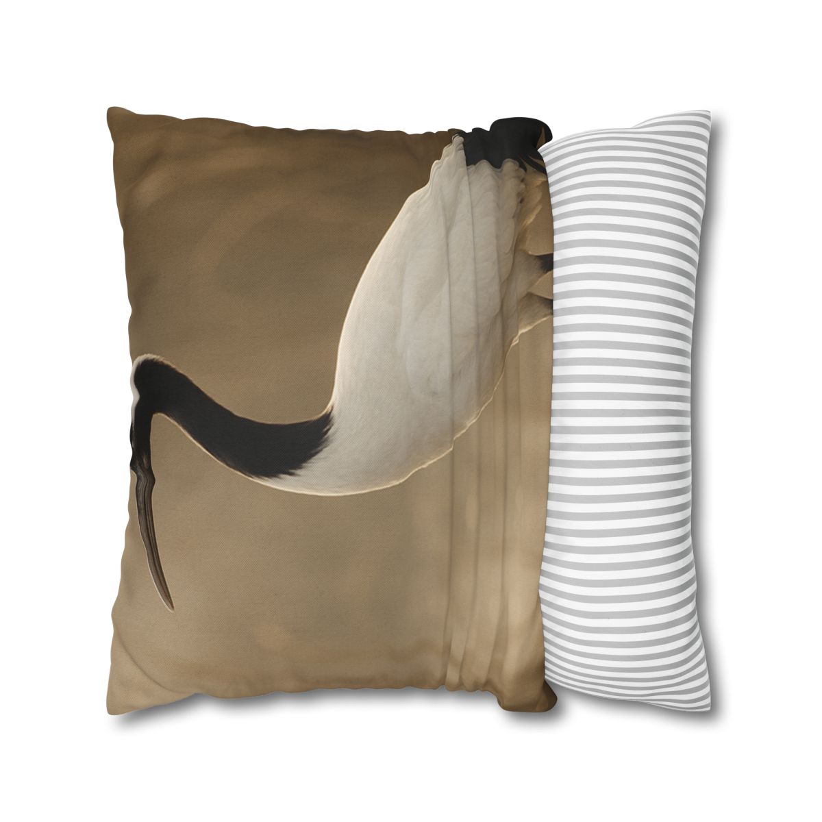 Silent Poise Red Crowned Crane trendy patterned pillow cases