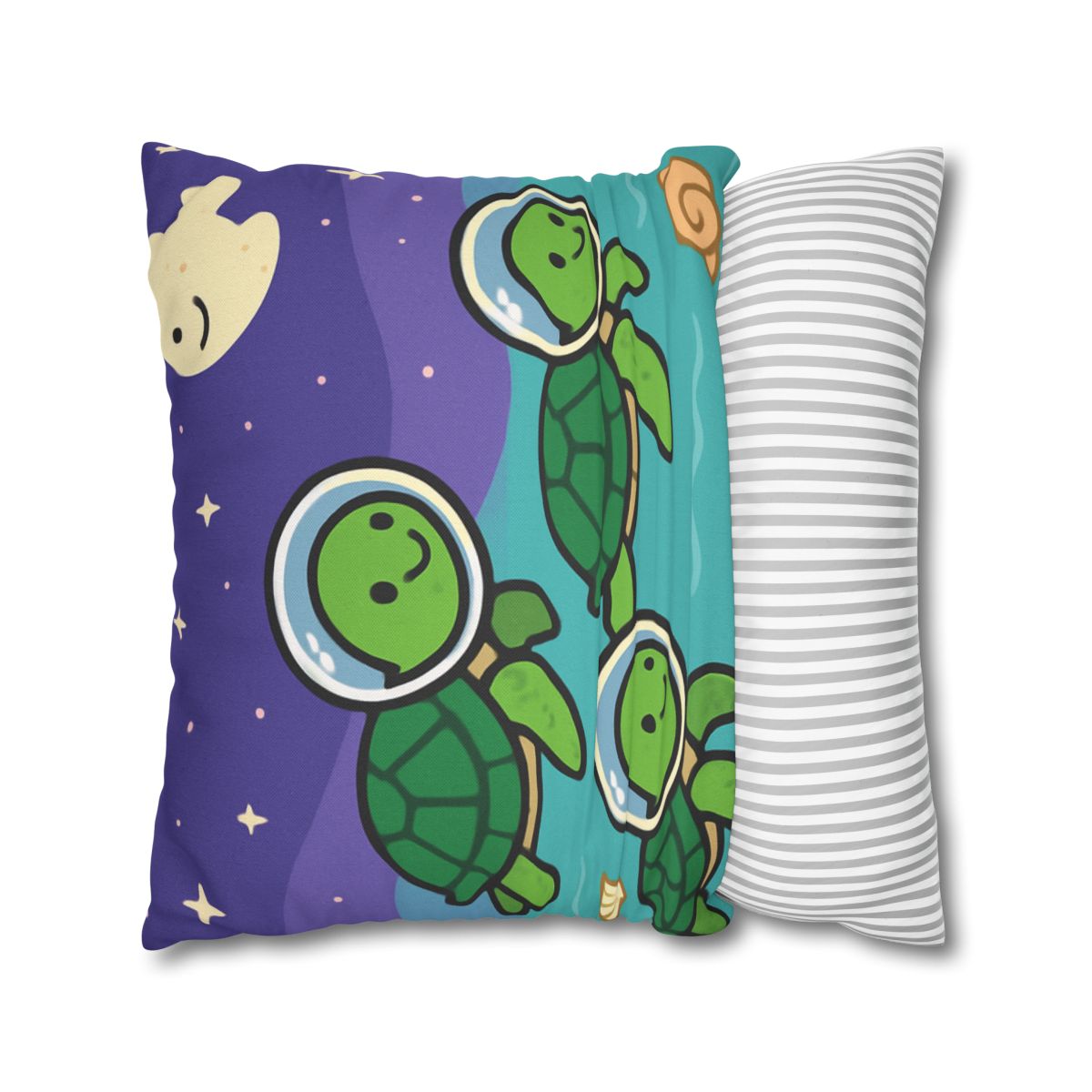 Starry Seas Turtle Team trendy patterned pillow cases