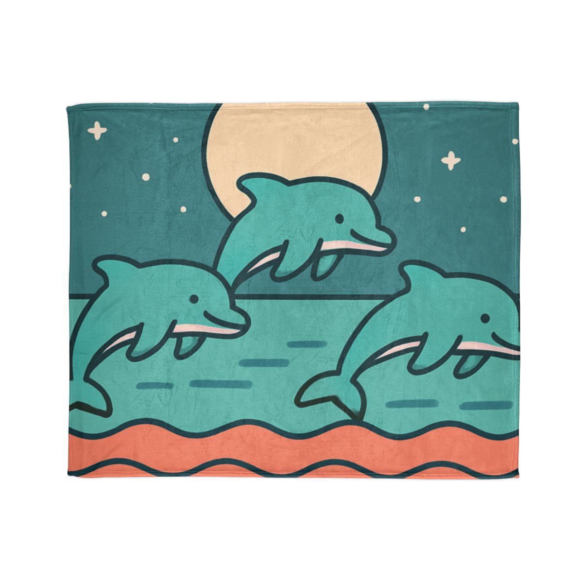 Moonlight Dolphin Parade warm winter blankets