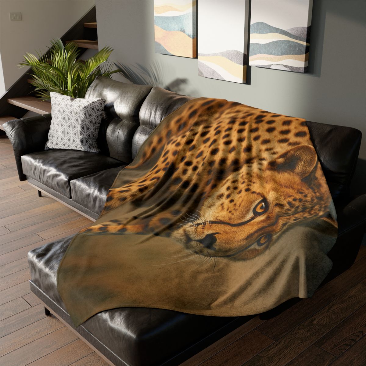 Dawn Racer Cheetah designer printed blankets
