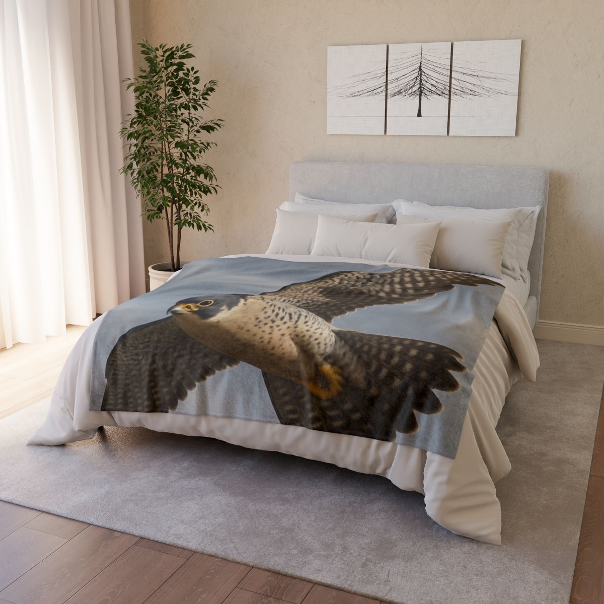 Sky Lance Peregrine Falcon decorative home blankets