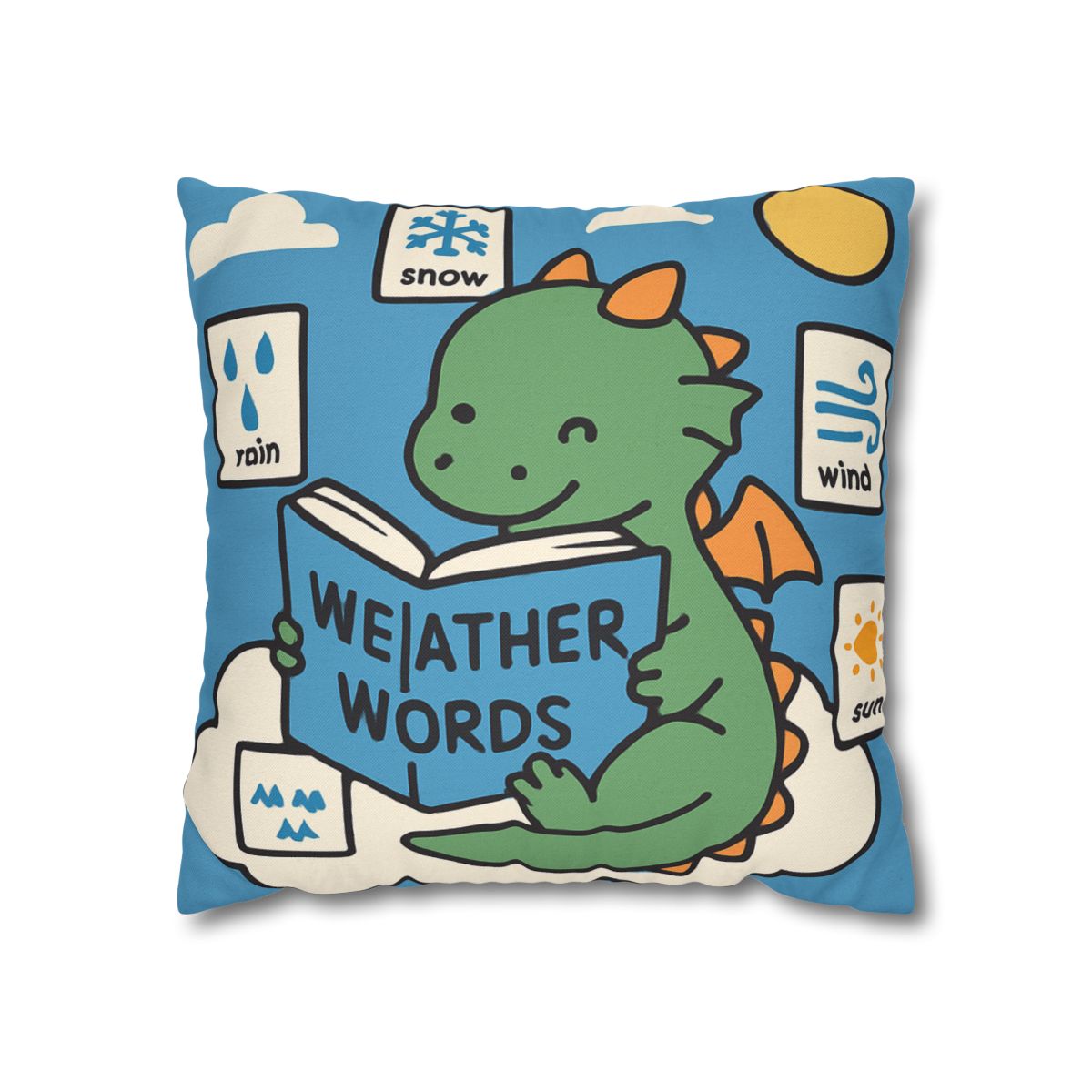 Cloud Library Dragon designer print pillow cases