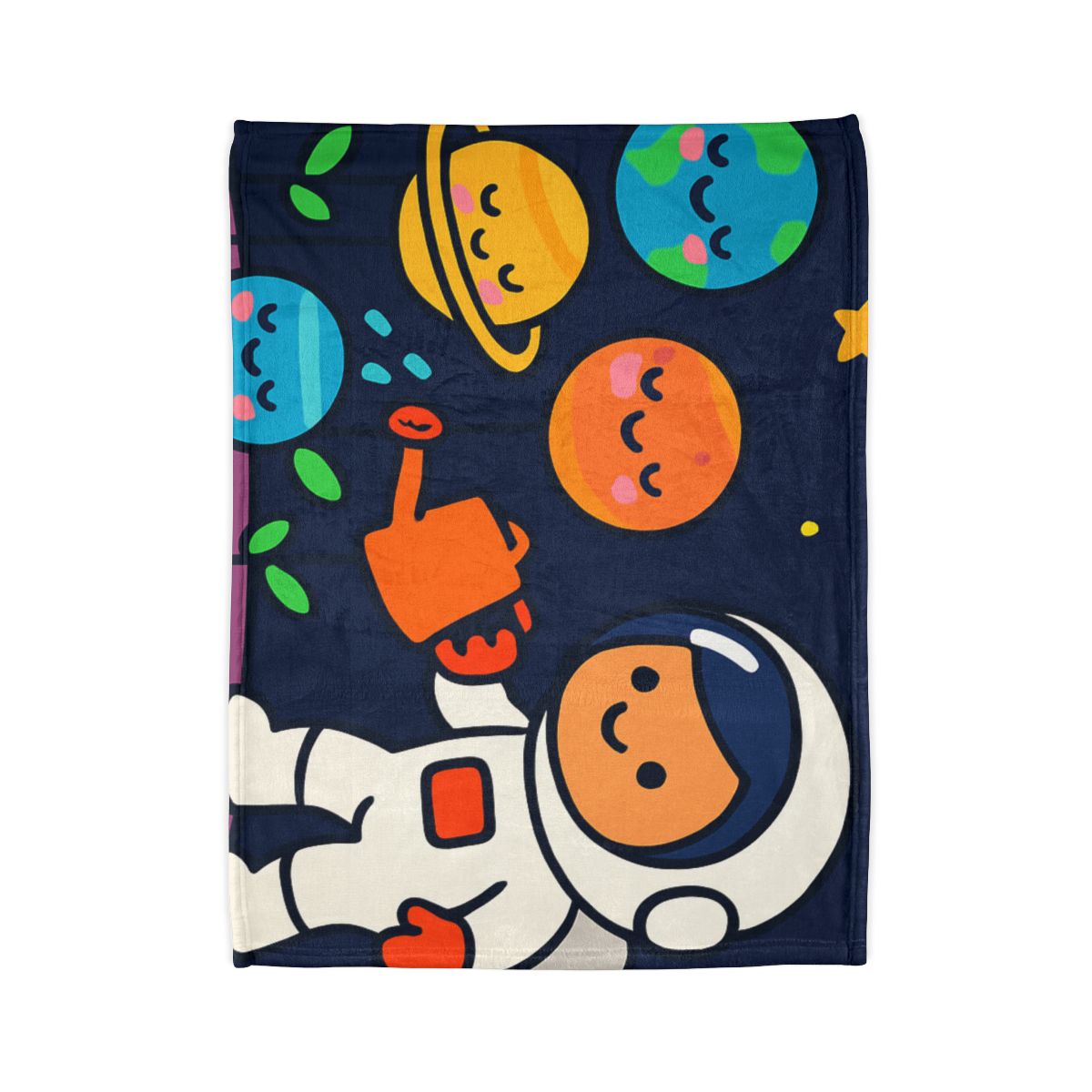 Galaxy Garden Of Friendly Planets warm winter blankets