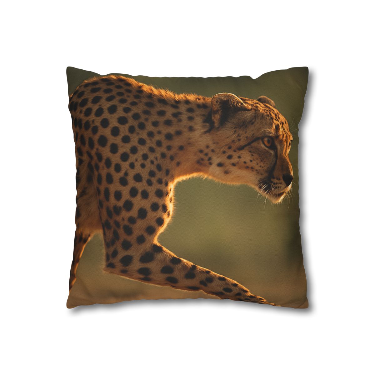 Cheetah Silent Sprint personalized pillow covers