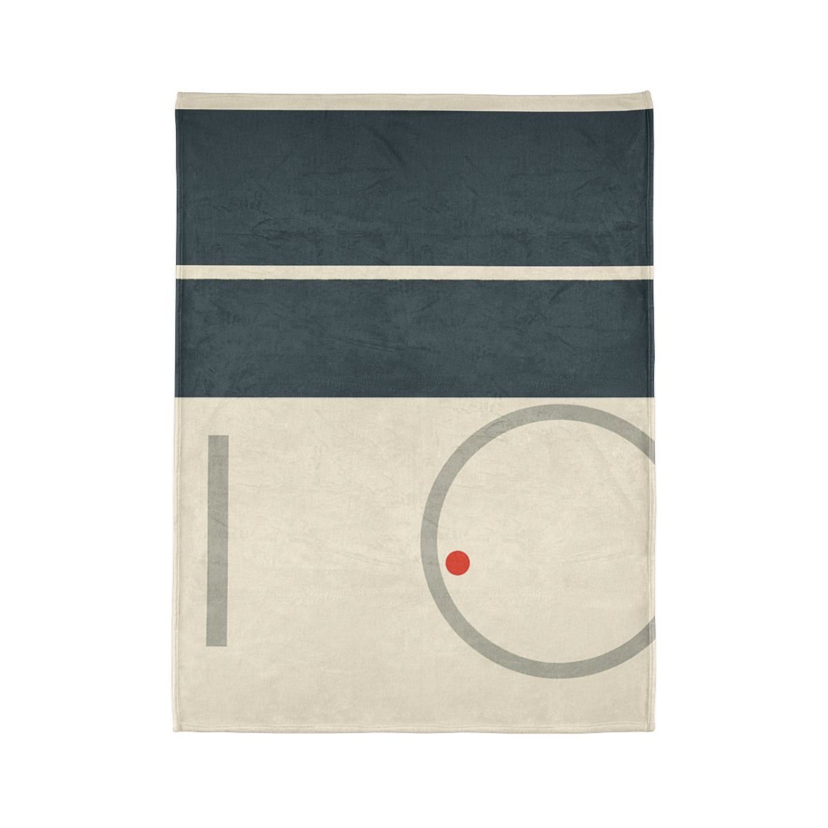 Split Rectangle With Floating Ring custom blankets