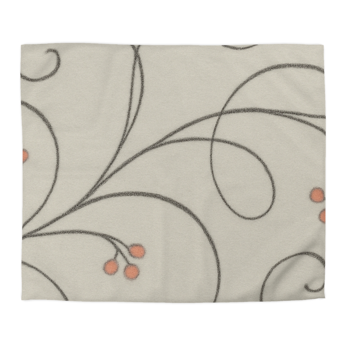 Tendril Lace Panorama designer printed duvets
