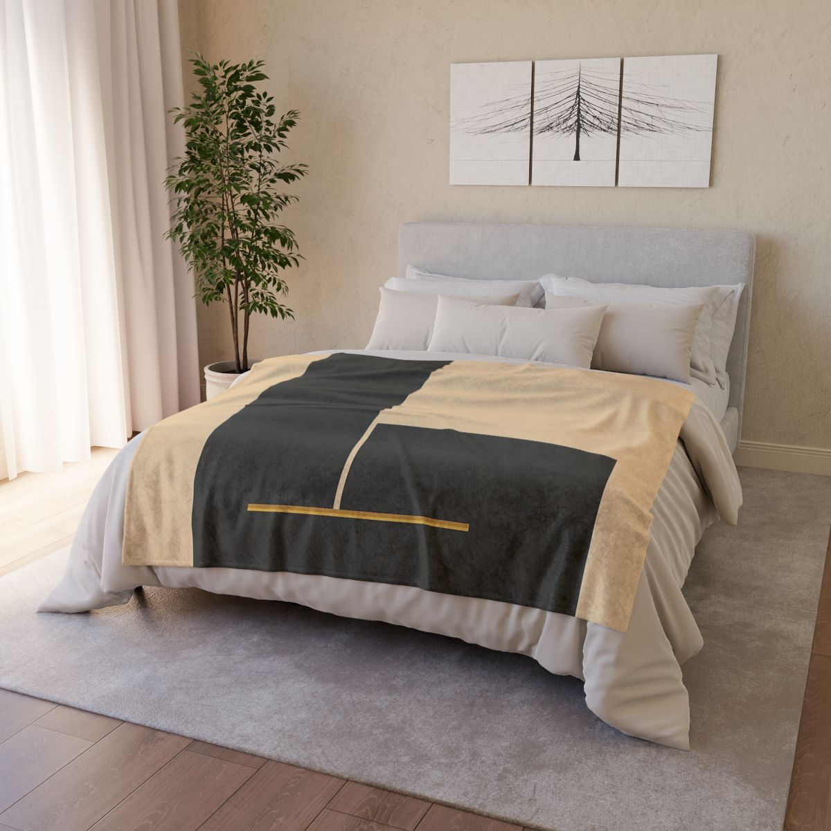 Offset Rectangles With Open Slot warm winter blankets