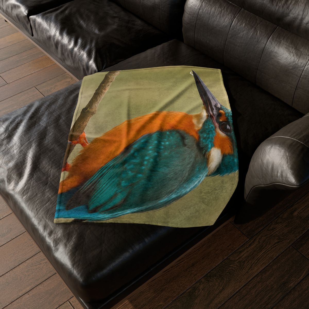 Emerald Flash Kingfisher custom blankets