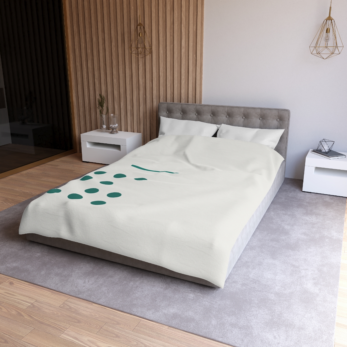 Sparse Dot Lattice Corner unique patterned duvets