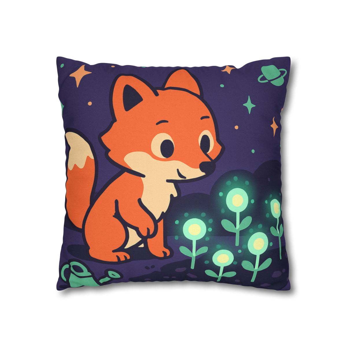 Galaxy Garden Fox personalized pillow covers