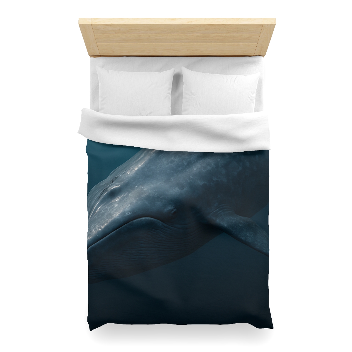 Silent Giant Blue Whale soft comforter duvets