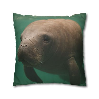 Glasswater Drifter West Indian Manatee stylish decorative pillowcases