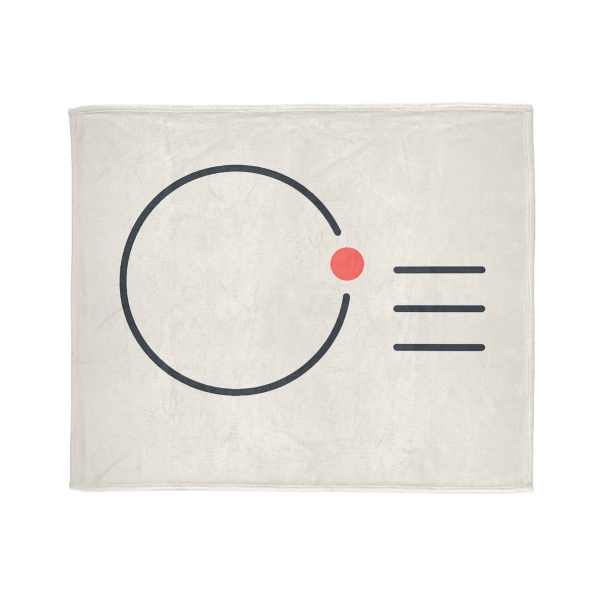 Offset Ring With Three Quiet Bars soft fleece blankets