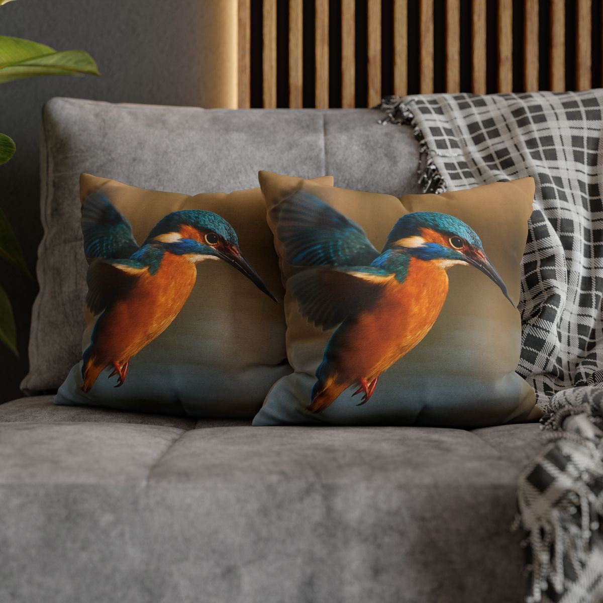 Sky Arrow Kingfisher custom pillow cases
