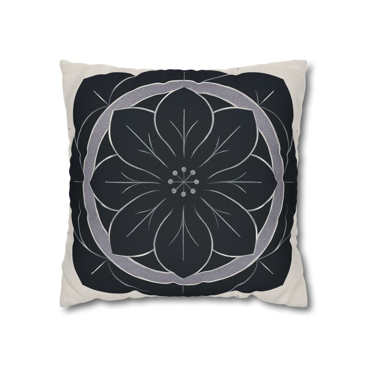 Petal Orbit Rosette personalized pillow covers