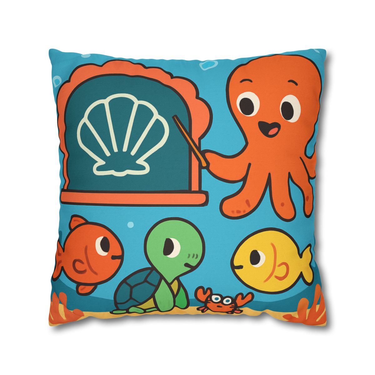 Coral Classroom Under The Sea custom pillow cases