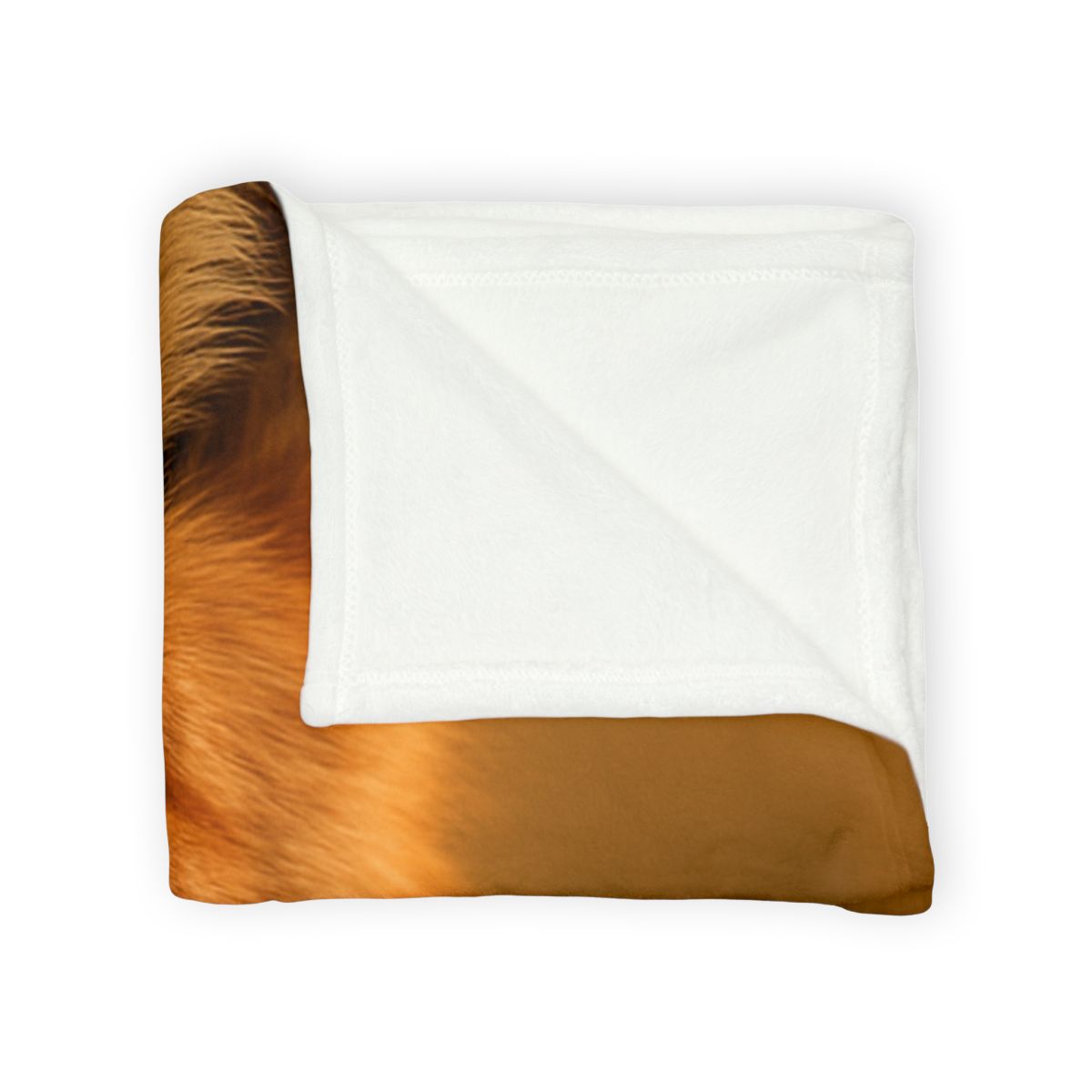 Crimson Whisper Red Fox personalized cozy blankets