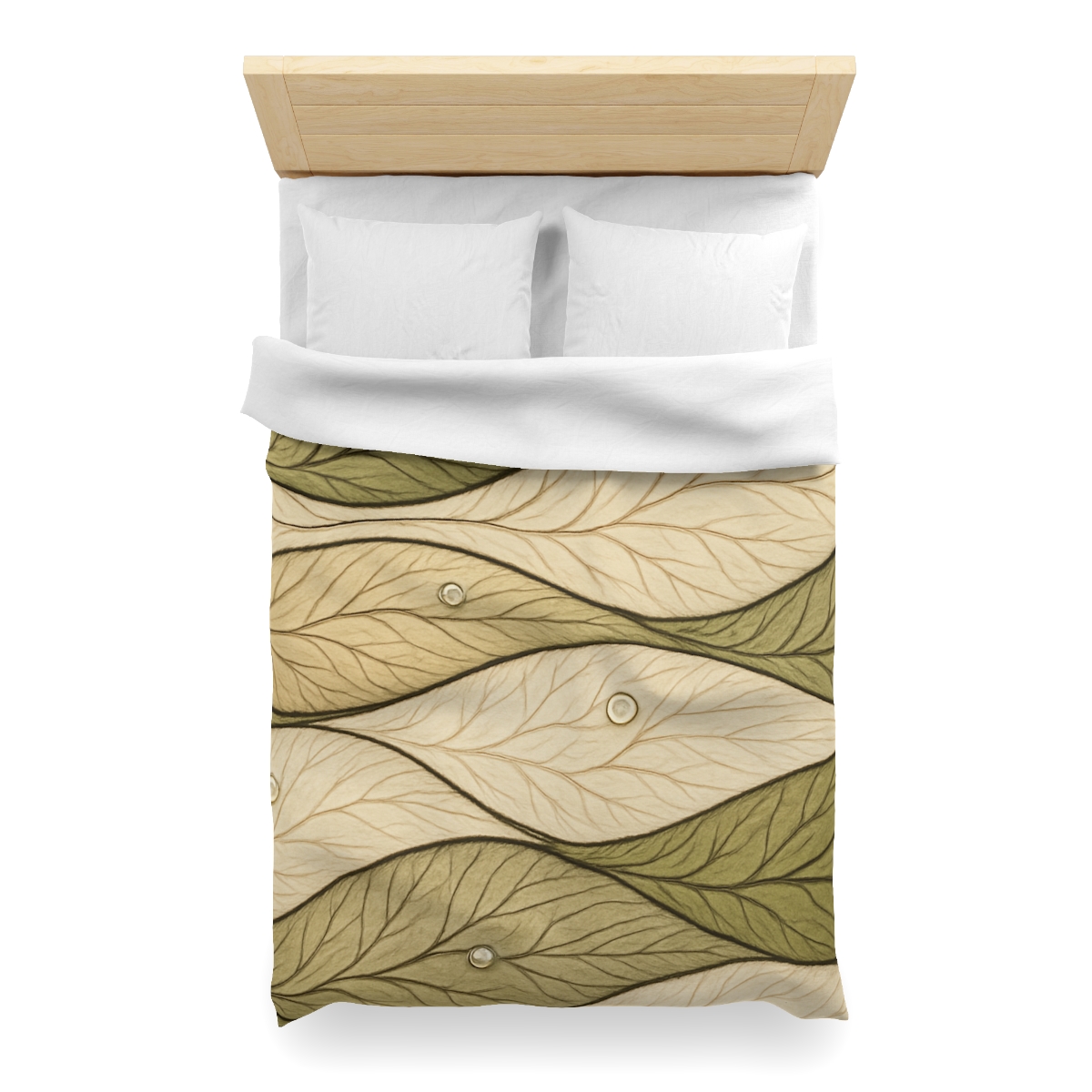 Leaf Vein Topography Waves trendy bedroom duvets
