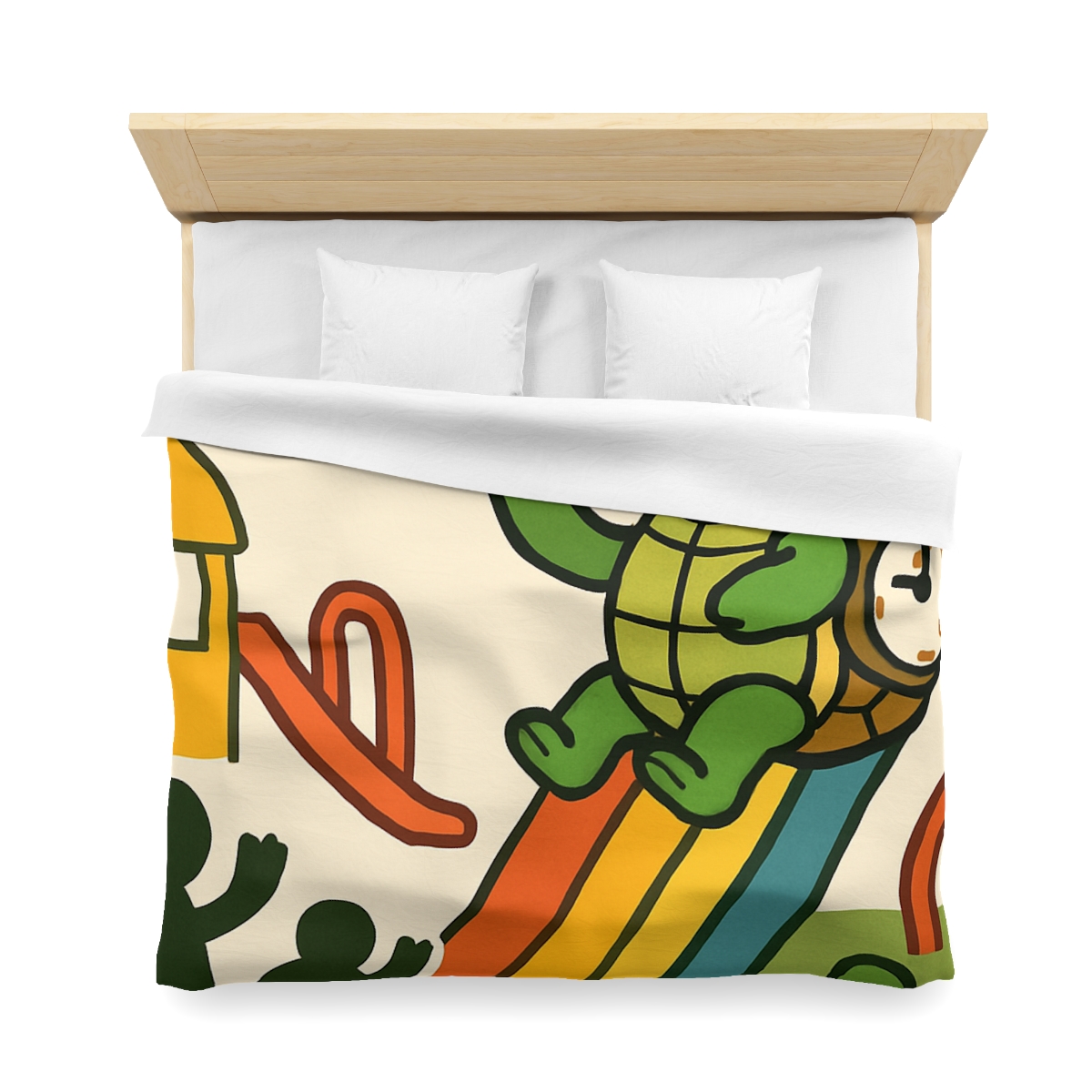 Time Traveling Tortoise Playground unique patterned duvets
