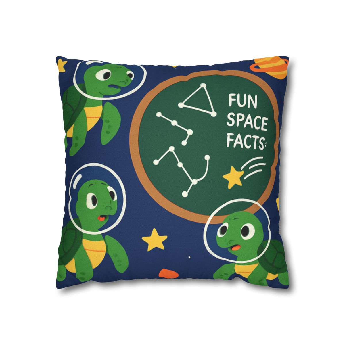 Space School Of Curious Sea Turtles custom pillow cases