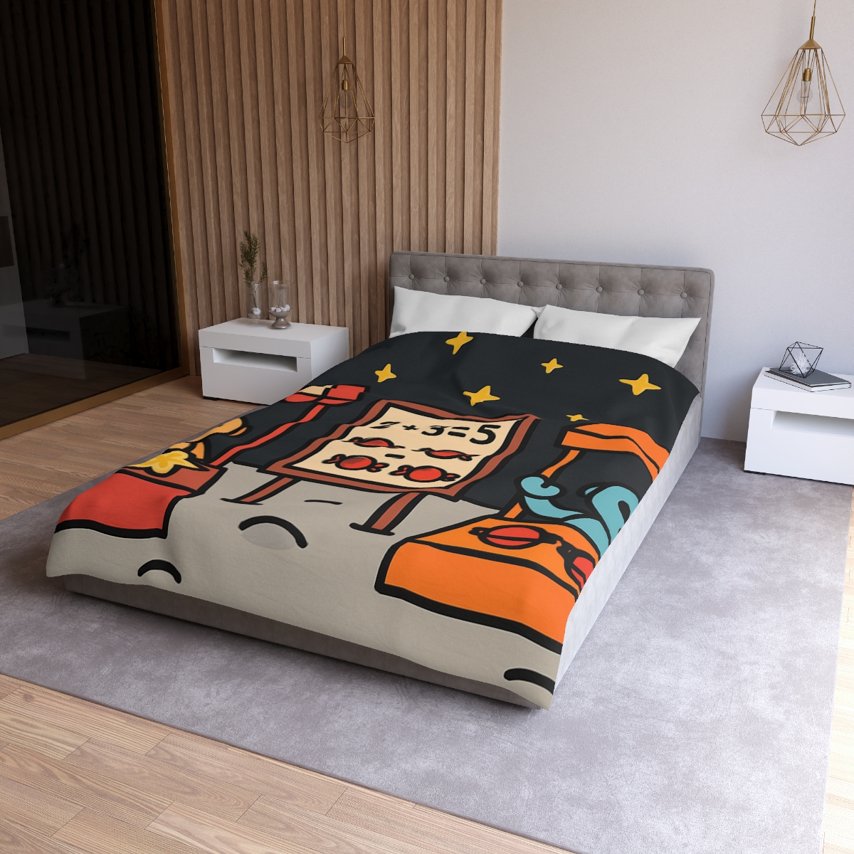 Moonlight Market Run By Friendly Robots warm winter duvets