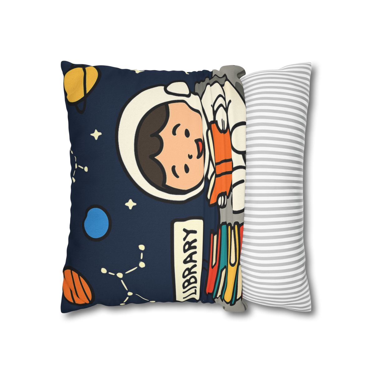 Galaxy Library On The Moon custom pillow cases
