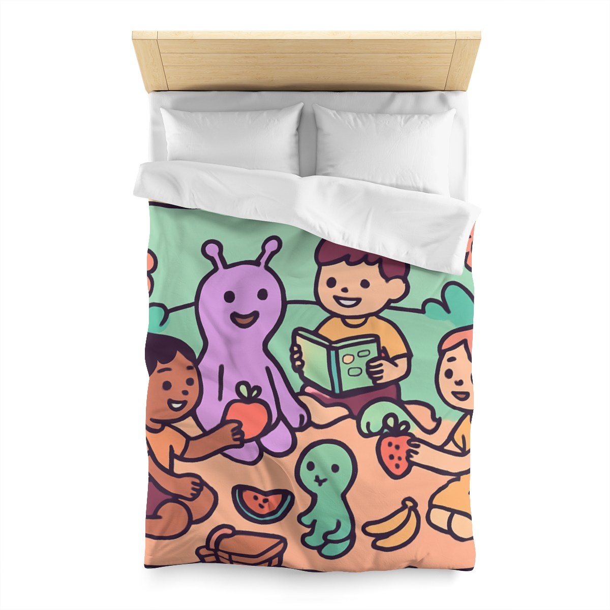 Galactic Garden Picnic trendy bedroom duvets