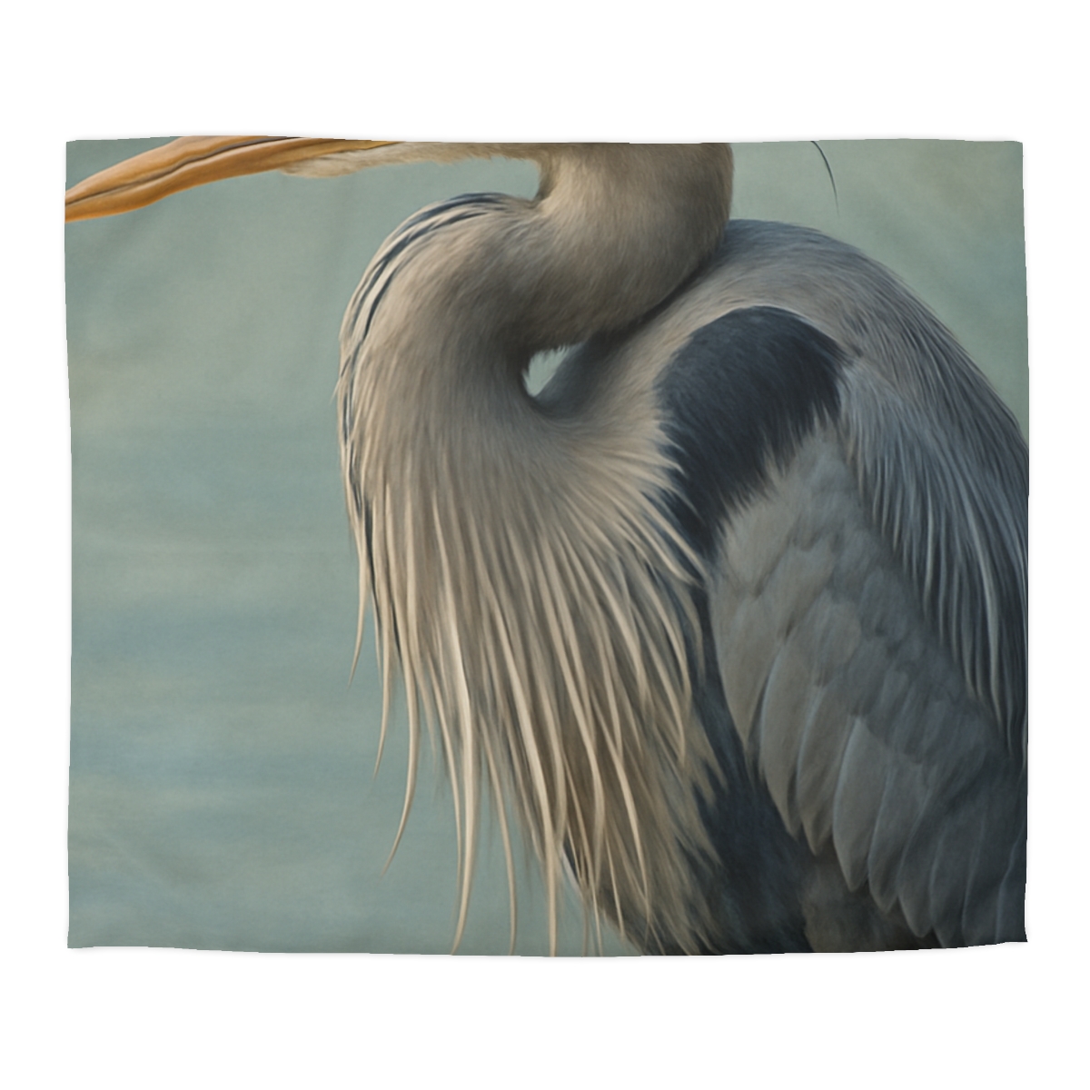Harbor Watch Great Blue Heron unique patterned duvets