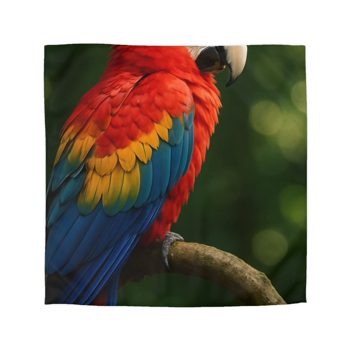 Canopy Flame Scarlet Macaw custom duvets
