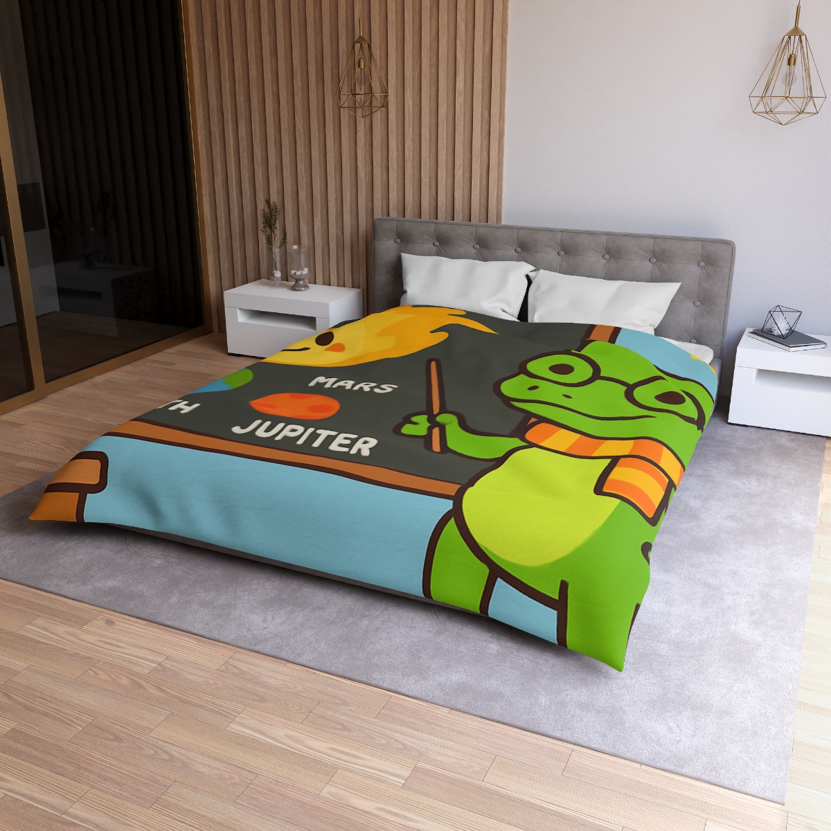 Comet Classroom Gecko custom duvets