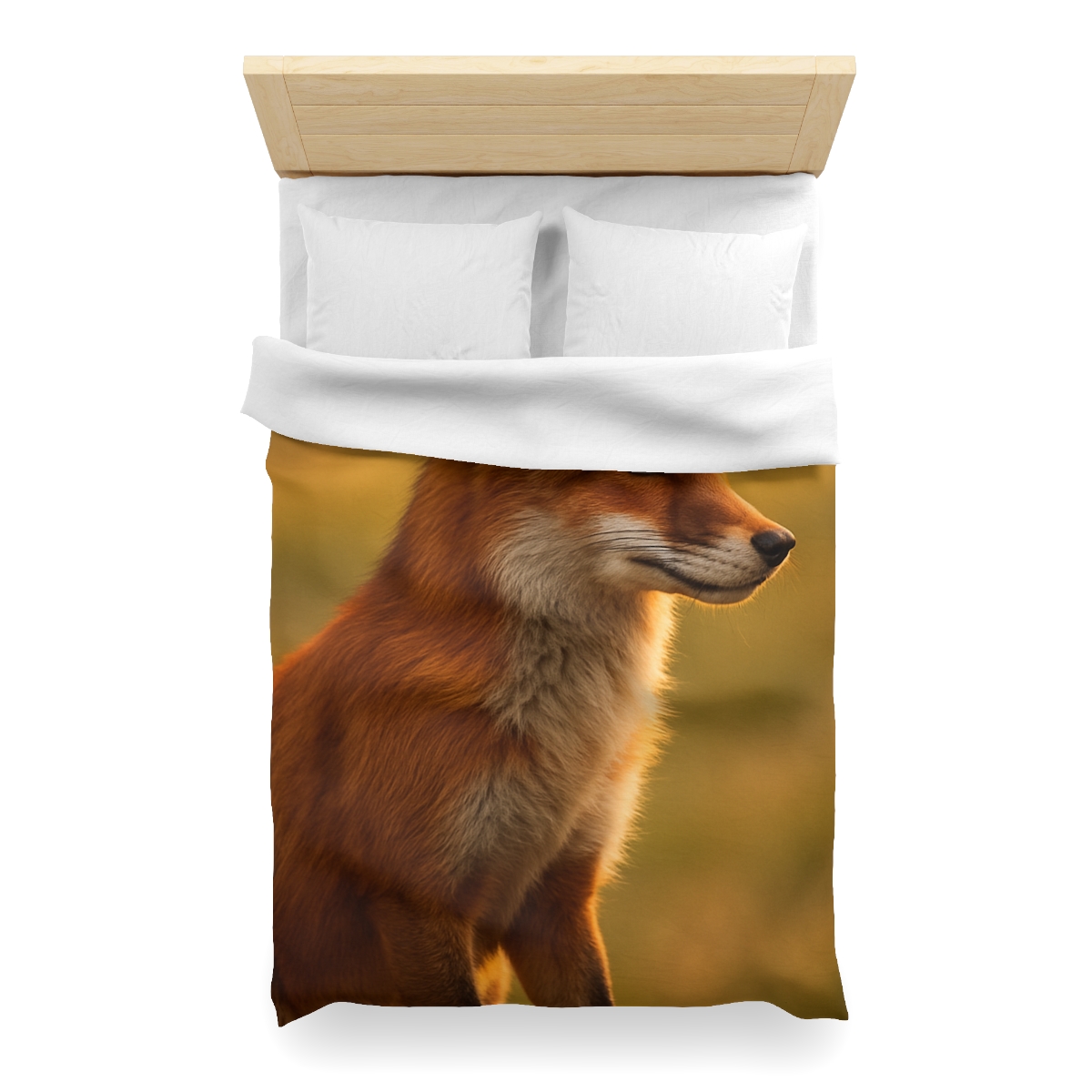 Crimson Whisper Red Fox soft comforter duvets
