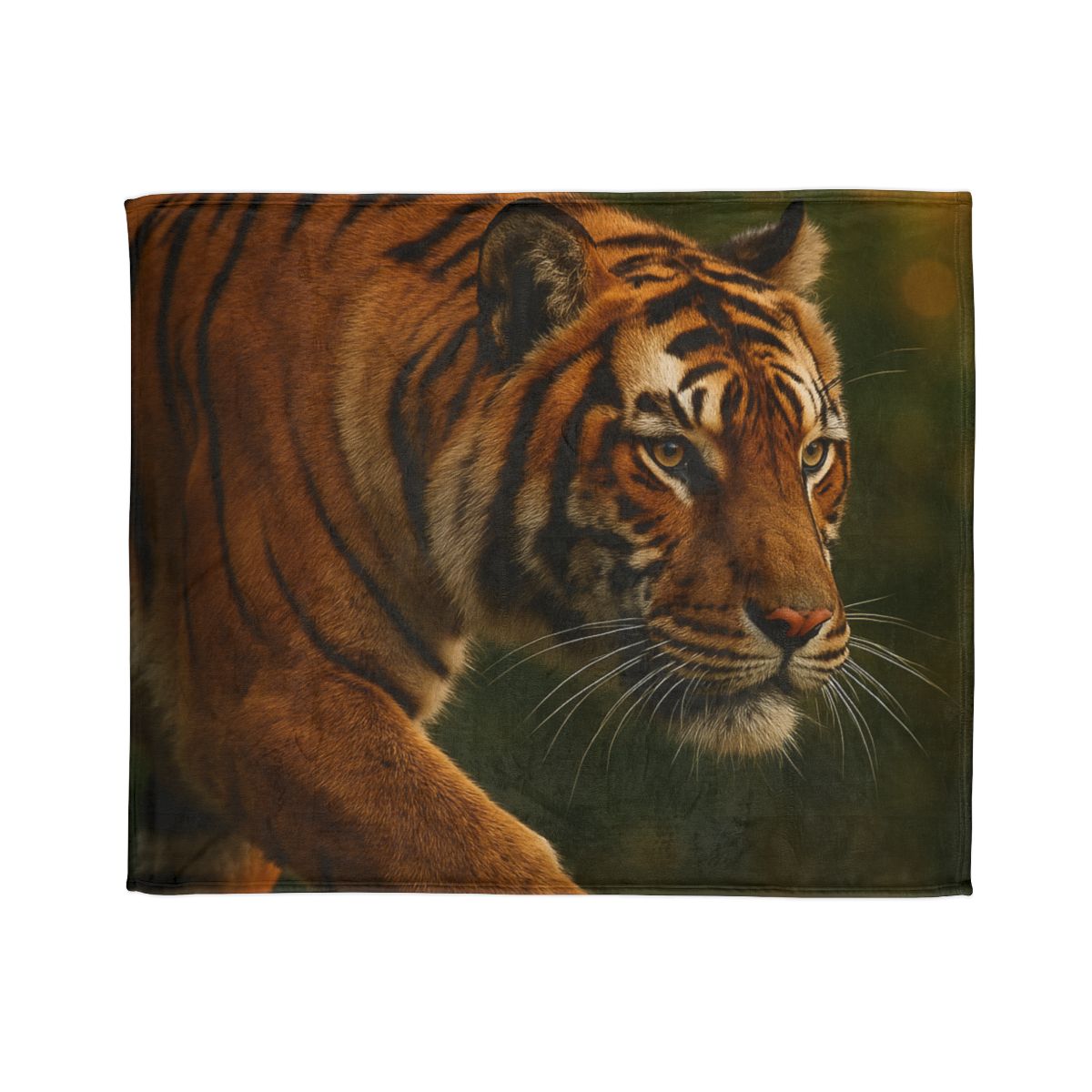 Forest Stalker Bengal Tiger soft fleece blankets