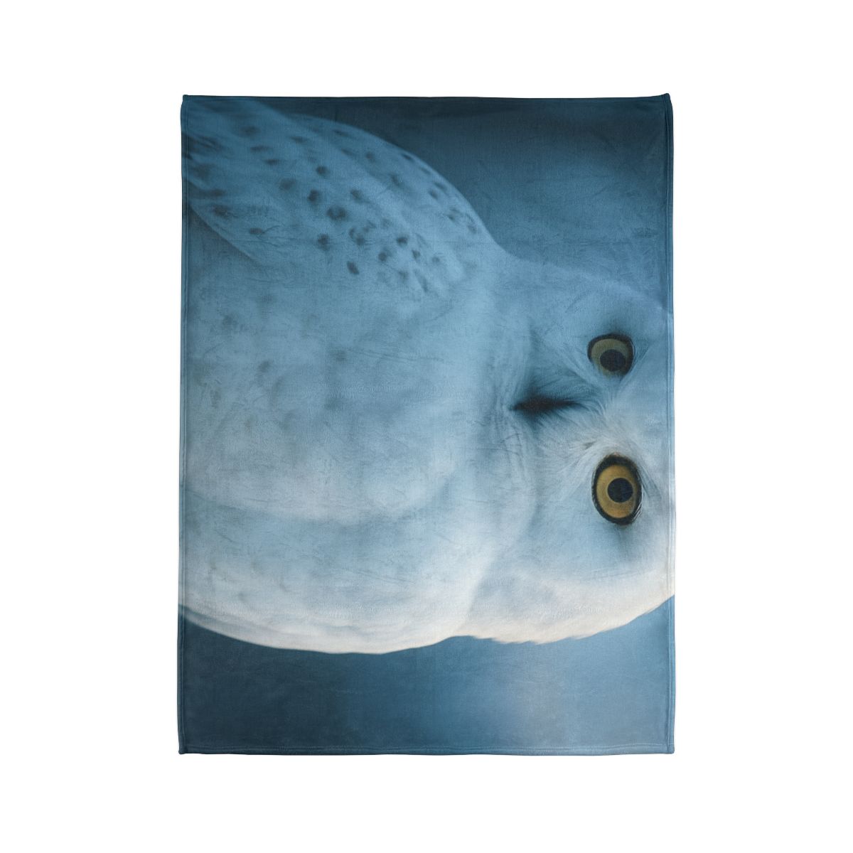 Twilight Watcher Snowy Owl decorative home blankets