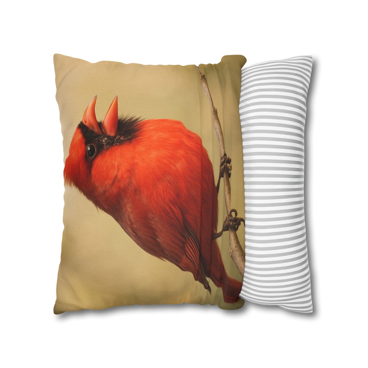 Crimson Hymn Cardinal designer print pillow cases