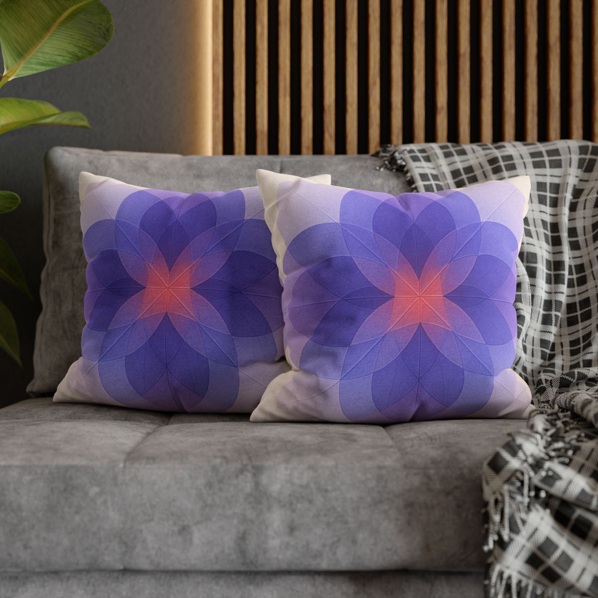 Petal Prism Overlap custom pillow cases