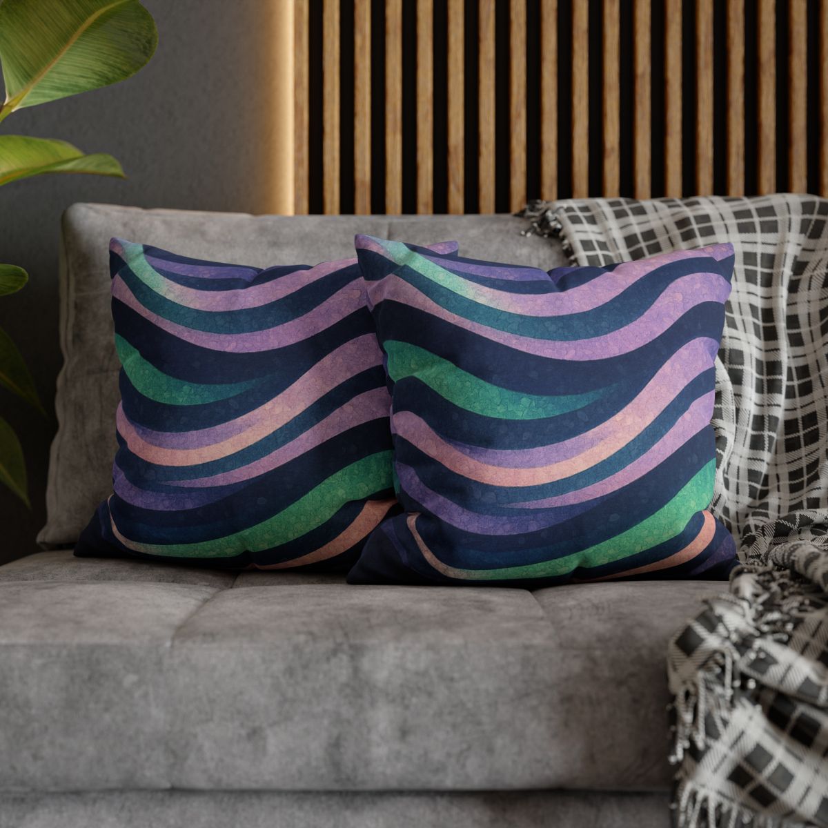 Auroral Current Mosaic comfortable bedding pillow covers