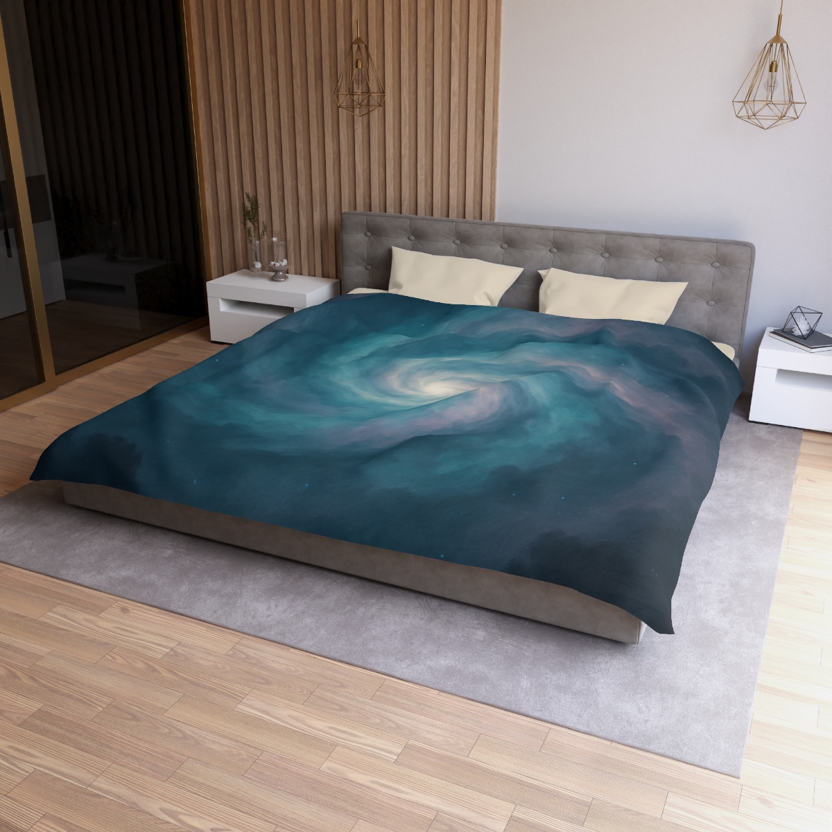 Nebula Spiral Haze unique patterned duvets