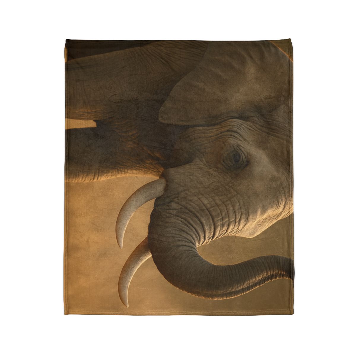 Savannah Sentinel Elephant stylish throw blankets