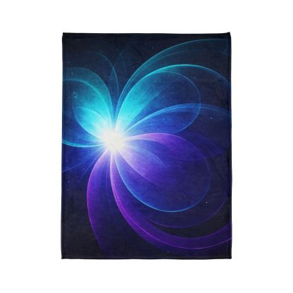 Gravitational Prism Bloom designer printed blankets