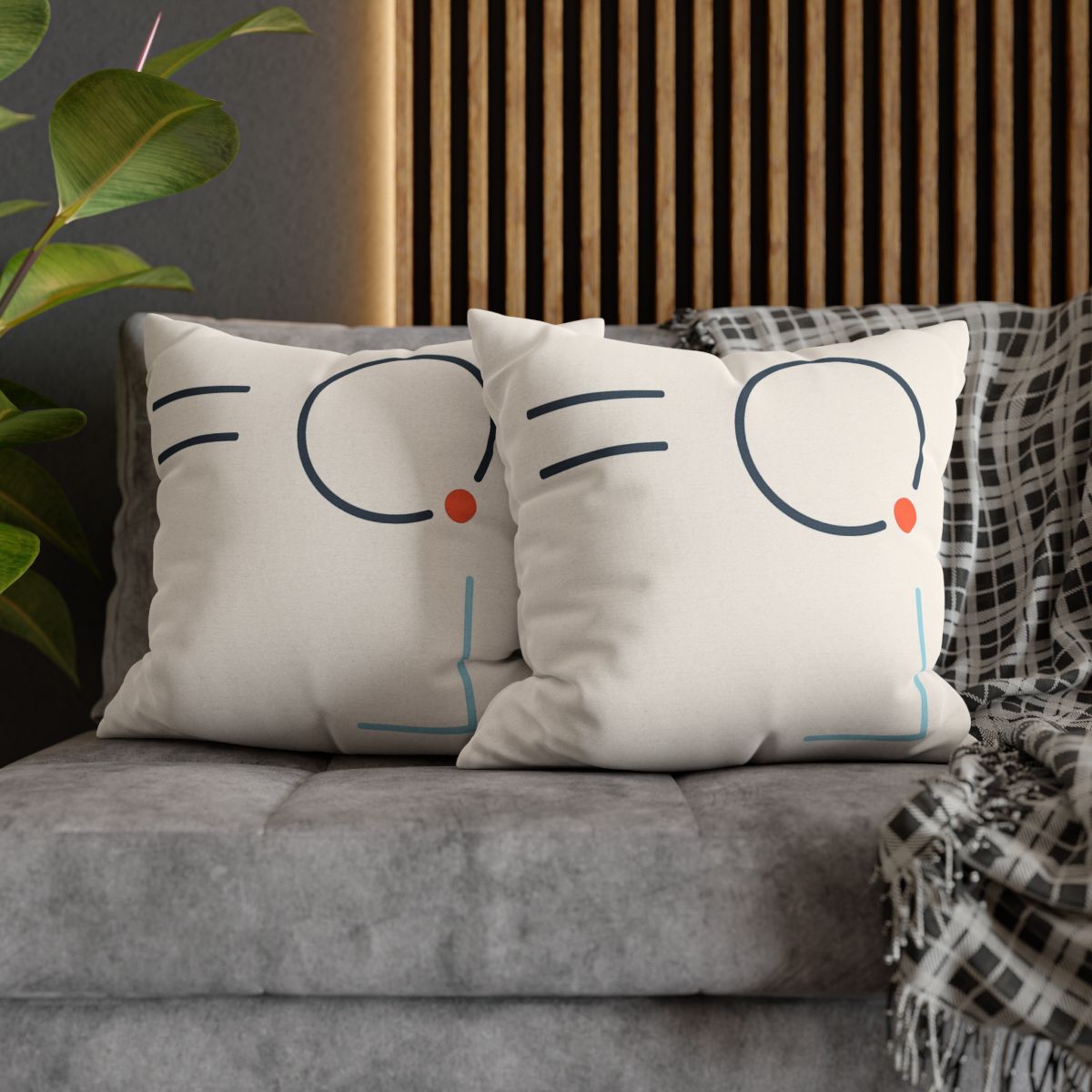 Quiet Orbit With Offset Bars personalized pillow covers