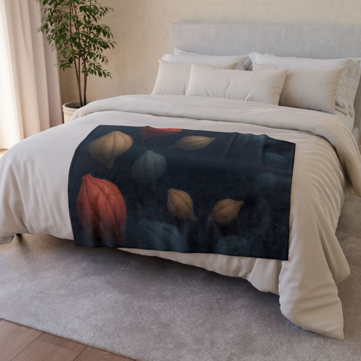 Seed Capsule Constellation stylish throw blankets