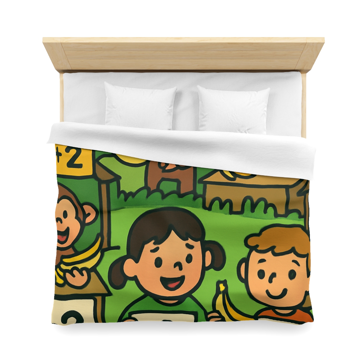 Jungle Math Monkey Market warm winter duvets